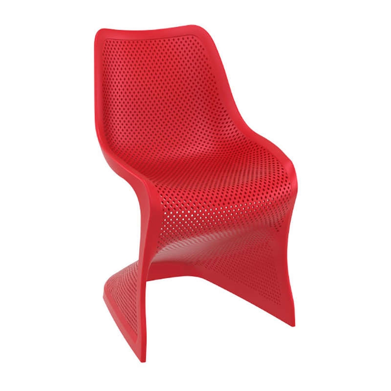 Καρέκλα Πολυπροπυλενίου 4τμχ Bloom Red 50X58X85εκ.